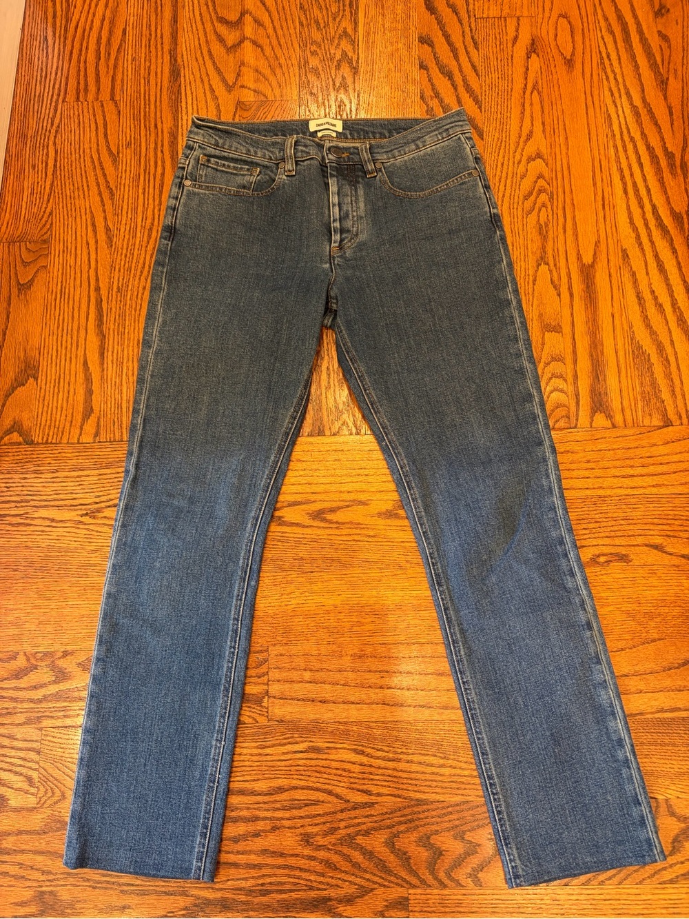 Zadig & Voltaire Women’s Platine Vintage Jeans in Medium Blue Denim size 28x 26